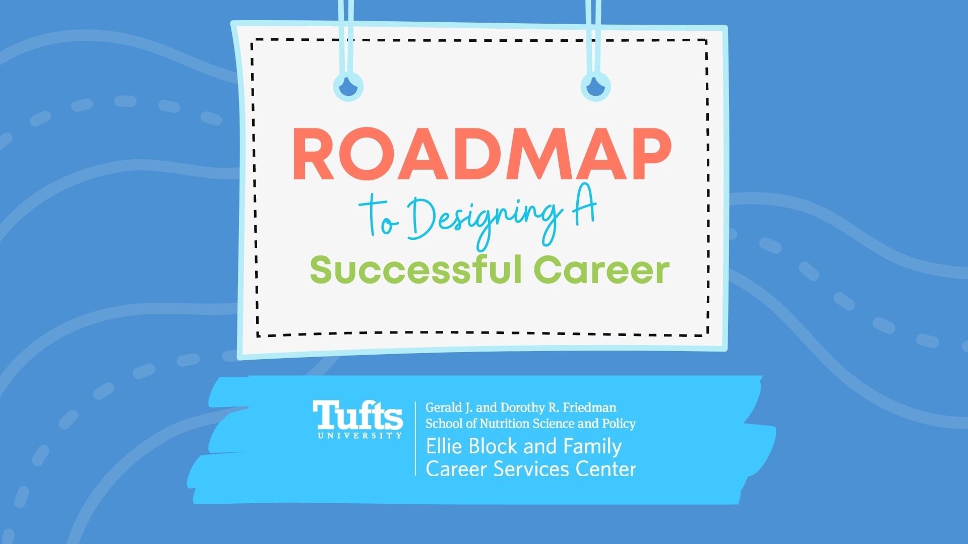 a graphic featuring the roadmap to designing a successful career activities